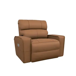 Maddox Power Reclining Chair & a Half w/ Headrest - Topflight Camel
