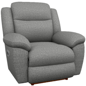 Joel Power Rocking Recliner w/ Head Rest & Lumbar - Tiago Granite