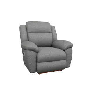 Joel Power Rocking Recliner w/ Head Rest & Lumbar - Tiago Granite