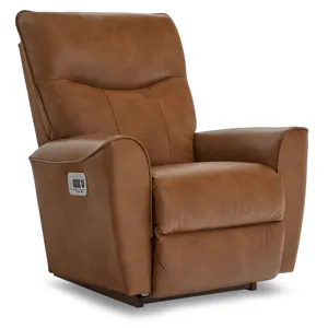Belmont Power Rocking Recliner w/ Headrest & Lumbar - Topflight Camel