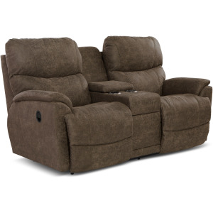 Trouper Power Reclining Loveseat w/ Headrest & Console