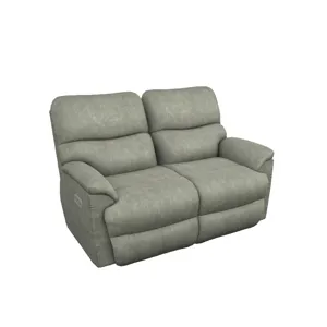 Trouper Power Reclining Loveseat w/ Headrest, Lumbar, &amp; Wireless Remote