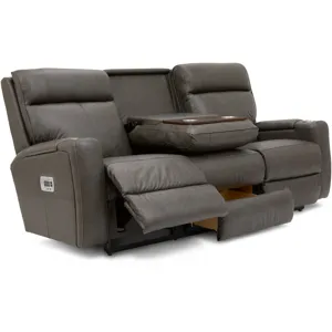 Ovation AudioLuxe Power Wall Reclining Sofa w/ Headrest, Lumbar &amp; Storage Drawer