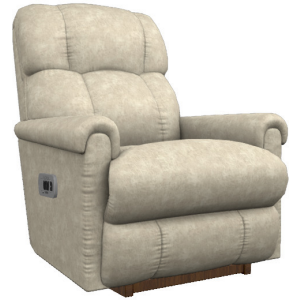 Pinnacle Power Rocking Recliner w/ Headrest & Lumbar - i-Northwest Stucco