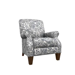 Charlotte High Leg Reclining Chair - Fringe Cobalt