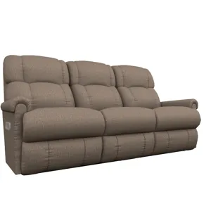 Pinnacle Power Wall Reclining Sofa w/ Headrest - Donegal Mushroom