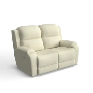 Dorian Power Reclining Loveseat w/ Headrest - Dual Wireless Remotes