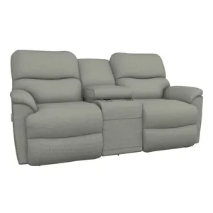 Trouper Power Reclining Loveseat w/Headrest, Lumbar, Console &amp; Wireless Remote