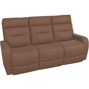 Baron Power Wall Reclining Sofa w/ Headrest, Lumbar, & Dual Wireless Remote