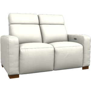 Acadia Power Reclining Loveseat w/ Headrest - Natural