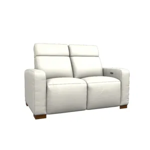 Acadia Power Reclining Loveseat w/ Headrest - Natural