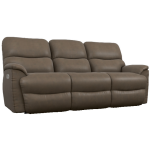 Trouper Power Reclining Sofa w/ Headrest - i-Northwest Mink
