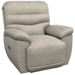 Joshua Power Wall Recliner w/ Headrest & Lumbar - i-Raven Pebble
