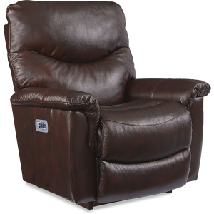 James Power Rocking Recliner w/ Headrest and Lumbar w/Wireless Remote