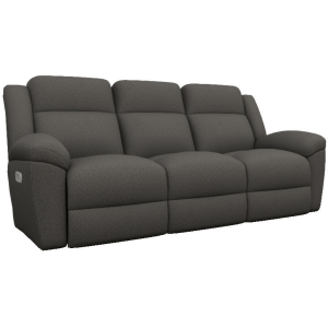 Joel Power Reclining Sofa w/ Headrest - Social Club Charcoal