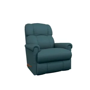 Pinnacle Rocking Recliner - Cozy Match Arctic Blue