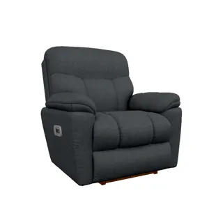 Morrison Power Rocking Recliner w/Headrest, Lumbar & Wireless Remote - Lunar Navy