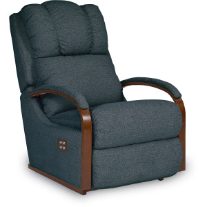 Hawthorn Power Rocking Recliner w/ Headrest & Lumbar - Fairfax Eclipse