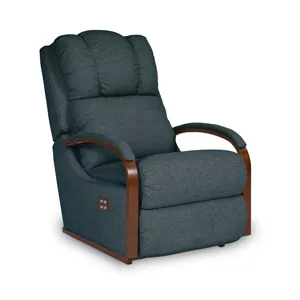 Hawthorn Power Rocking Recliner w/ Headrest & Lumbar - Fairfax Eclipse