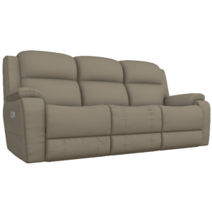 Dorian Power Reclining Sofa w/ Headrest - i-Rivers Fossil