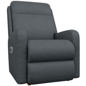 Finley Power Rocking Recliner w/ Headrest & Lumbar - i-Halifax Denim