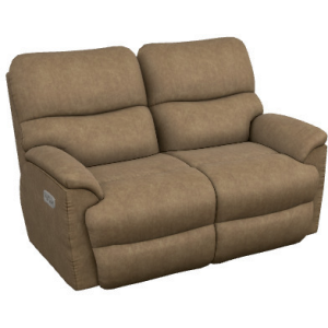 Trouper Power Reclining Loveseat w/ Headrest & Lumbar