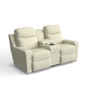 Emmons Power Reclining Loveseat w/ Headrest, Lumbar &amp; Console &amp; Wireless Remote
