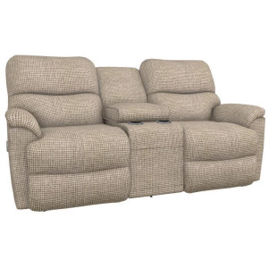 Trouper Power Reclining Loveseat w/Headrest, Lumbar & Console