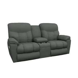 Morrison Power Reclining Loveseat w/ Headrest & Console - Seamount Indigo