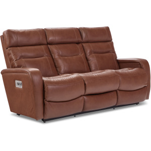 Baron Power Wall Reclining Sofa w/ Headrest, Lumbar & Storage Drawer