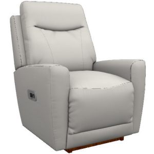 Kodie Power Rocking Recliner w/ Headrest, Lumbar, Wireless Remote, & Swivel Base - Cozy Match Oyster