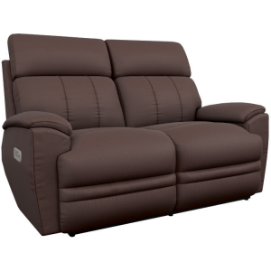 Talladega Power Reclining Loveseat w/ Headrest, Lumbar & Wireless Remote - Chestnut