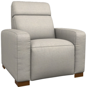 Acadia Power Reclining Chair w/ Headrest - Picchu Flax
