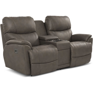 Trouper Power Reclining Loveseat w/Headrest, Lumbar & Console