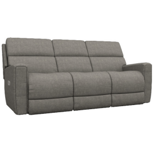 Apollo Power Reclining Sofa w/ Headrest & Dual Wireless Remote - i-Northwest Charcoal