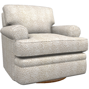 Roxie Swivel Chair - Vanya Natural 225462-E205832 by La-Z-Boy