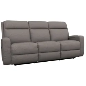 Ovation AudioLuxe Power Wall Reclining Sofa w/ Headrest, Lumbar &amp; Storage Drawer