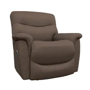 James Power Rocking Recliner w/ Headrest and Lumbar w/Wireless Remote