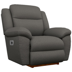 Joel Power Rocking Recliner w/ Headrest - Social Club Charcoal