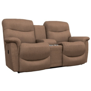 James Reclining Loveseat w/ Console