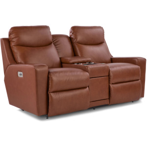Emmons Power Reclining Loveseat w/ Headrest, Lumbar & Console & Wireless Remote