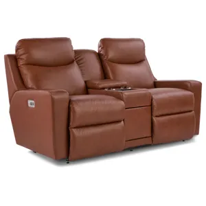 Emmons Power Reclining Loveseat w/ Headrest, Lumbar &amp; Console &amp; Wireless Remote