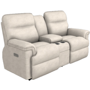 Jay Power Reclining Loveseat w/ Headrest, Lumbar & Console