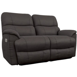 Trouper Power Reclining Loveseat w/ Headrest, Lumbar, & Wireless Remote