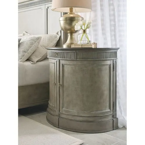 Savona Demilune Bachelor Chest Versaille Finish W/ Elm Top