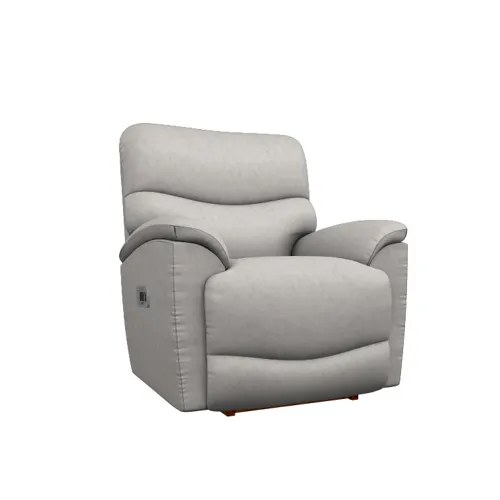 Trouper Power Rocking Recliner w/ Headrest & Lumbar - i-Kudos Powder