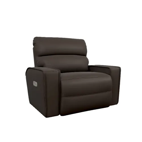 Maddox Power Reclining Chair & a Half w/ Headrest - i-Weekend Sable