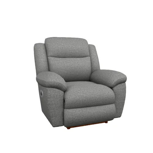Joel Power Rocking Recliner w/ Head Rest & Lumbar - Tiago Granite