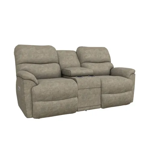 Trouper Power Reclining Loveseat w/ Headrest & Console