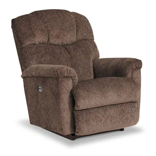 Lancer Power Rocking Recliner w/ Headrest & Lumbar w/Wireless Remote